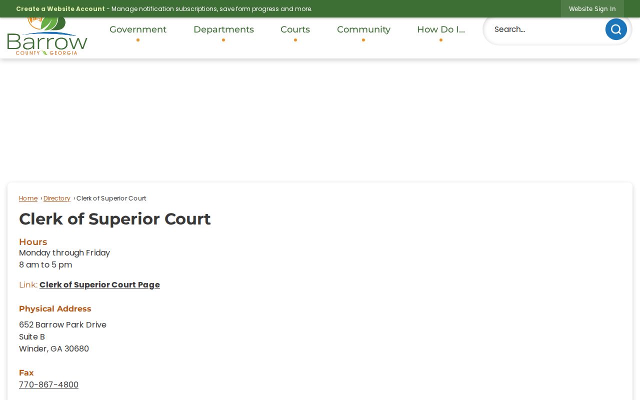 Barrow County criminal docket clerk assignments